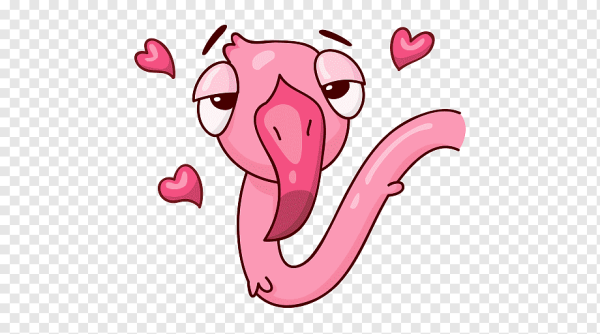 Фламинго мультяшный