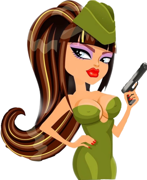 Мультяшка в военной форме