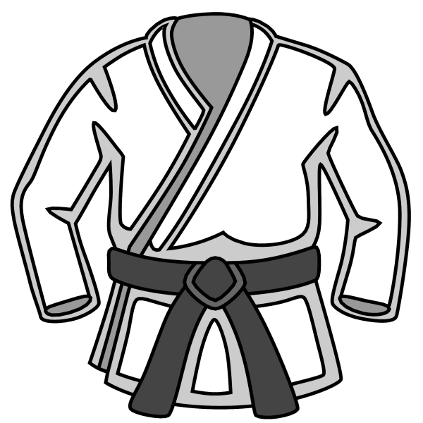 Спортивное кимоно эмодзи