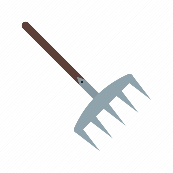 Грабли для листвы рисунок