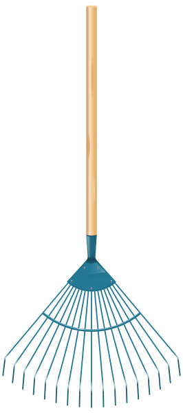 Грабли на прозрачном фоне