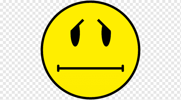 Смайлик желтый нейтральный