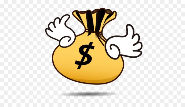 Смайлик с долларами в глазах