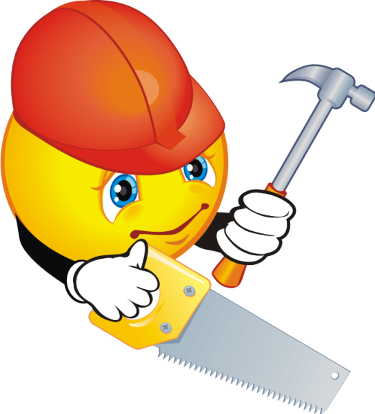 Смайлик в каске