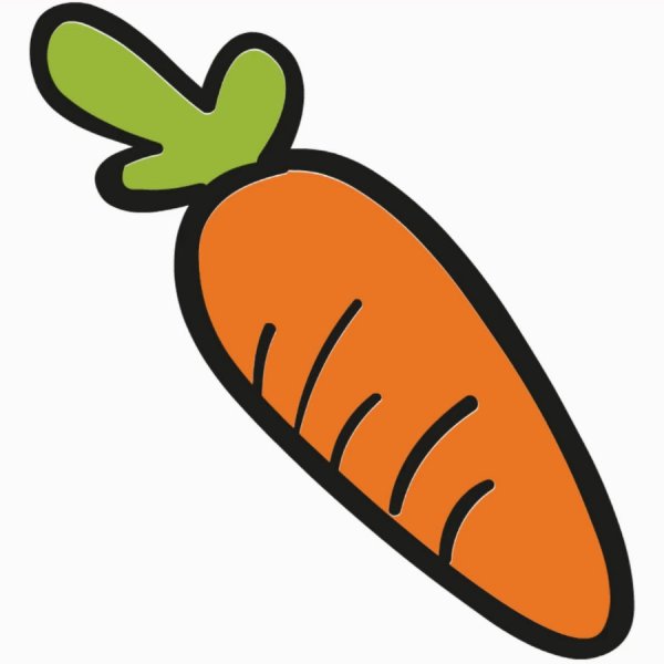 Смайлик морковка