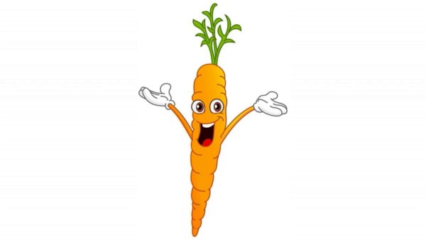 Морковка рисунок клипарт