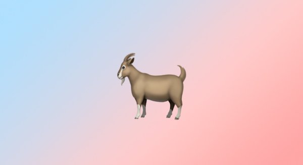 Эмодзи козочка