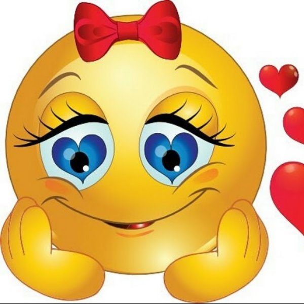 Смайлик девочка стесняется