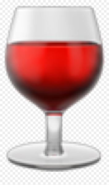 Смайлик с бокалом вина