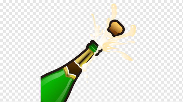 Смайл бутылка шампанского