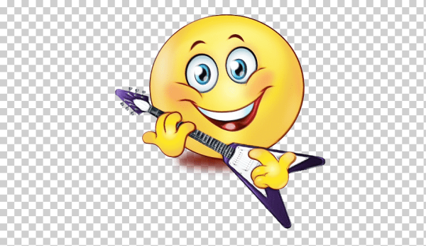 Смайлик с наушниками