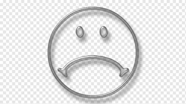 Грустный Смайл серый