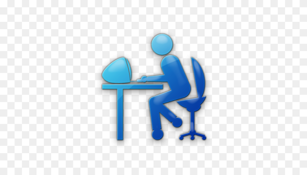 Человечек голубого цвета