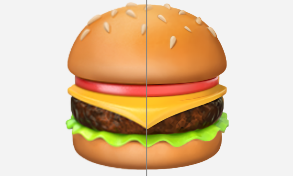 Смайлики айфон бургер