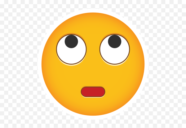 Смайлик глаза вверх