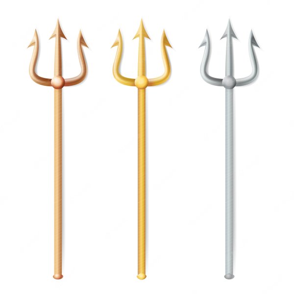 Трезубец Посейдона вектор