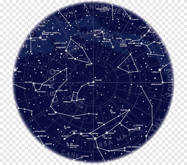 Небесные звезды на прозрачном фоне