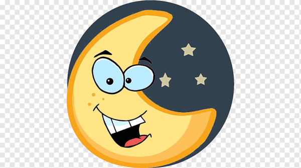 Луна стикер