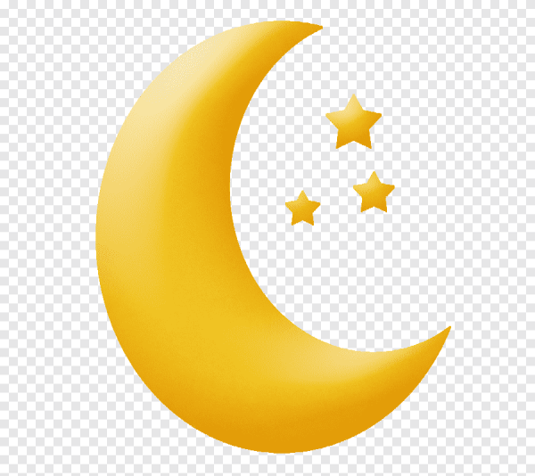 Месяц для детей на прозрачном фоне