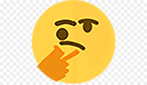 Задумчивый смайлик в телеграмме