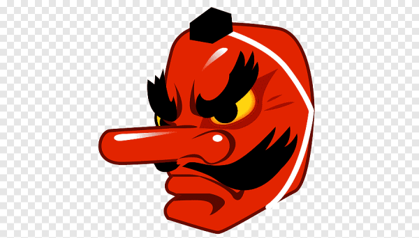 Красная маска Тэнгу ЭМОДЖИ