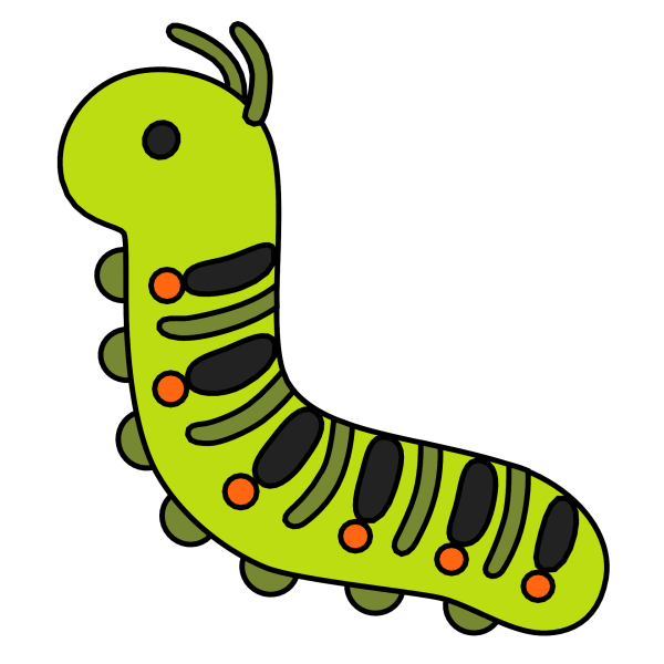 Гусеничка смайлик