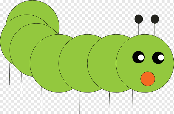 Смайлик гусеницы