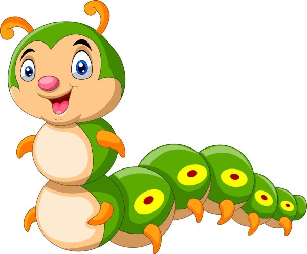 Гусеница из мультика