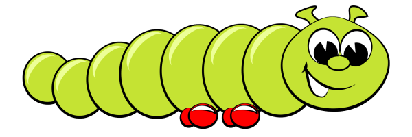 Мультяшные гусеницы