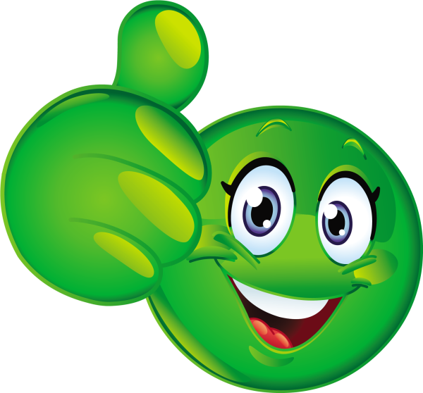 Смайлики желтые и зеленые