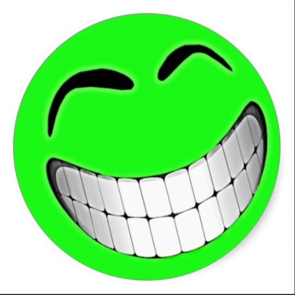 Зеленый смайлик