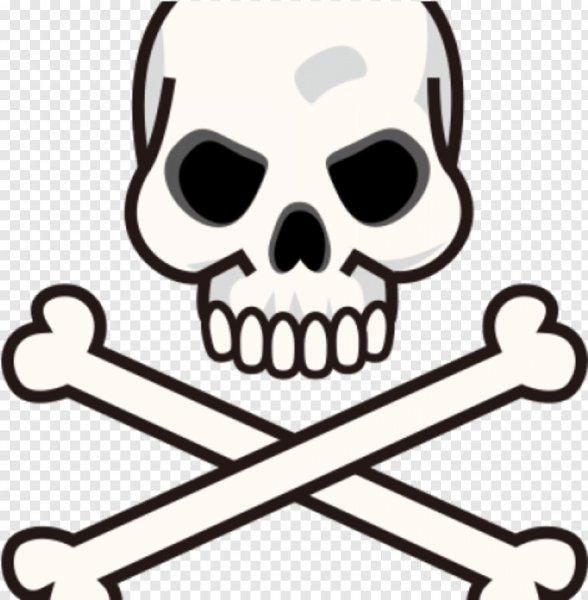 Черепок с костями