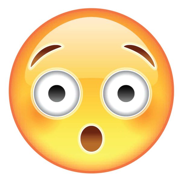 Удивленный смайлик