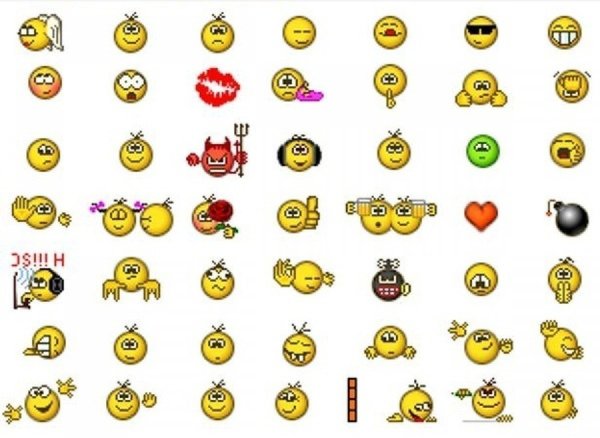 Смайлы из аськи в хорошем качестве