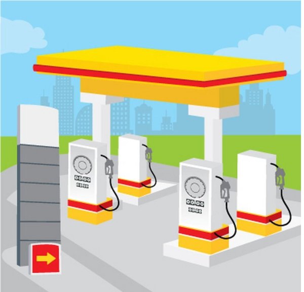 Автозаправка для детей