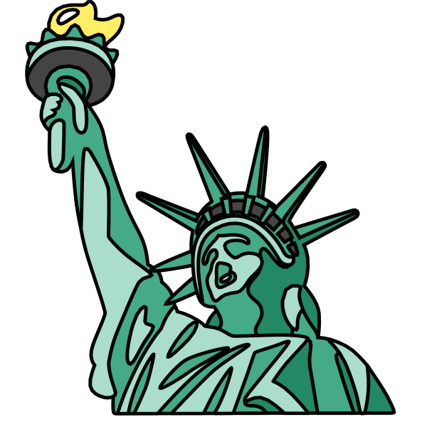 Статуя свободы вектор
