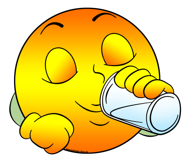 Пьющий смайлик