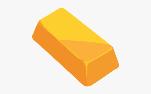 Слиток золота вектор