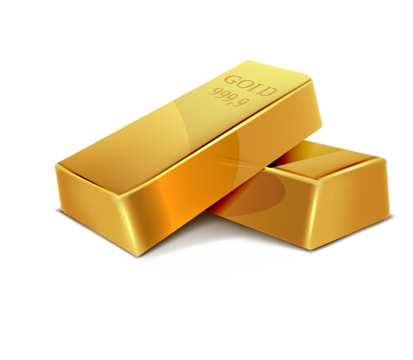 Слитки золота vector