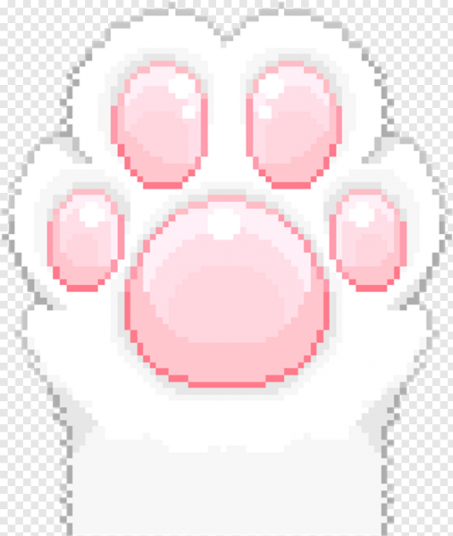 Кошачья лапка стикер