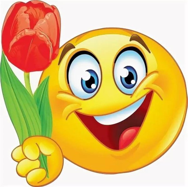 Смайлик цветочек