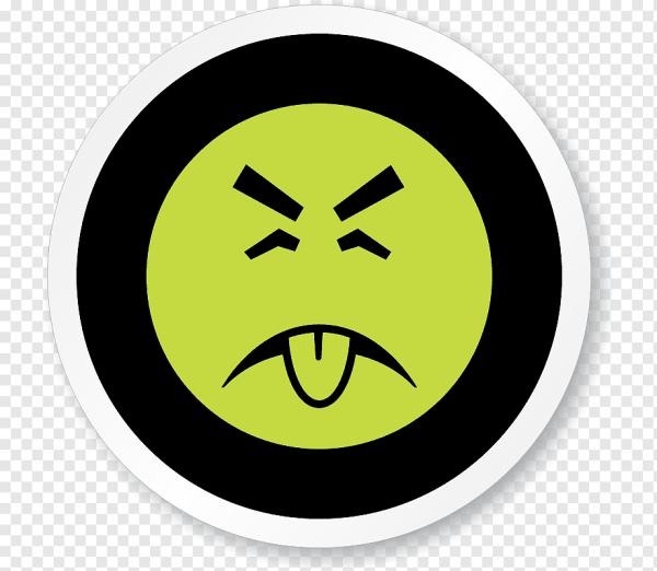 Смайлик знак опасность