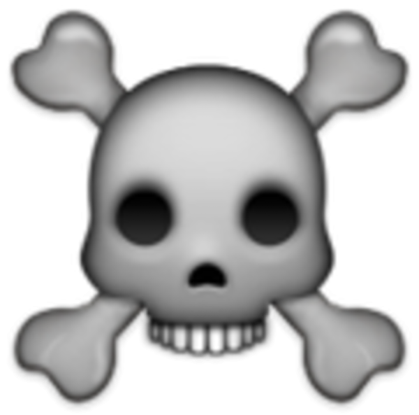 Череп смерти эмодзи