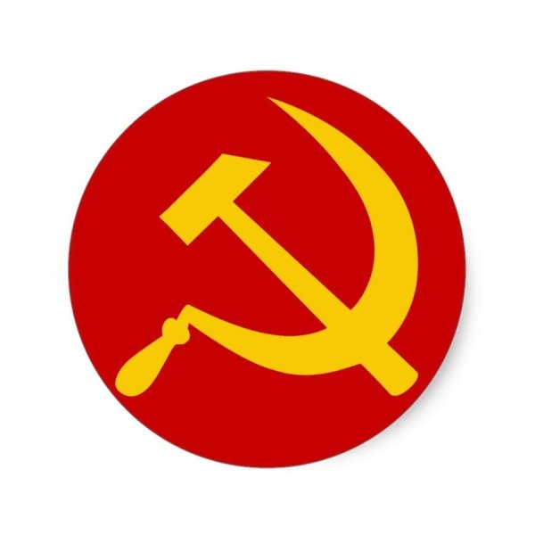 Символ серп и молот в современном стиле