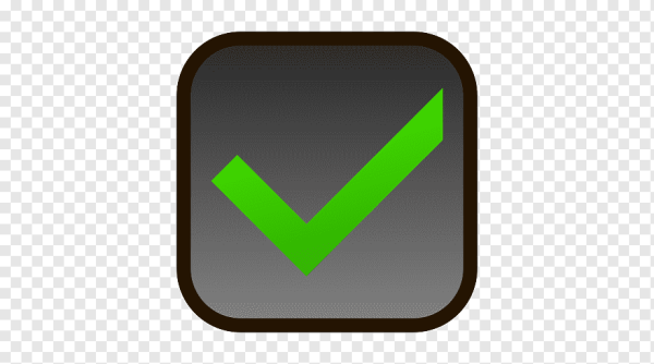 Смайлик зеленая галочка