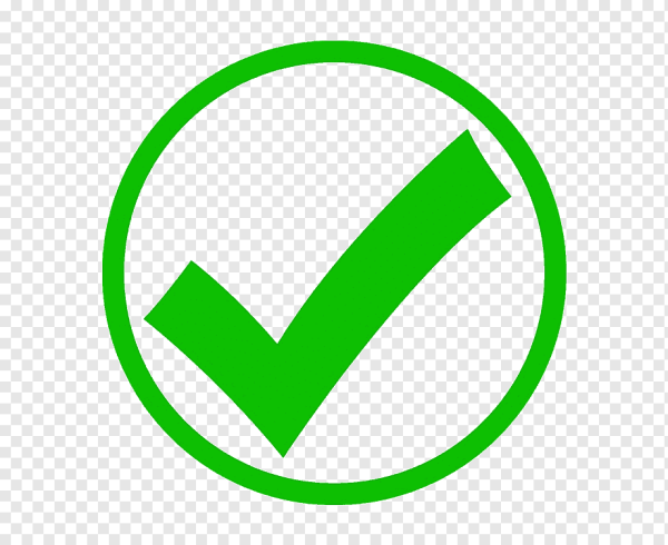 Логотип с галочкой и кругом