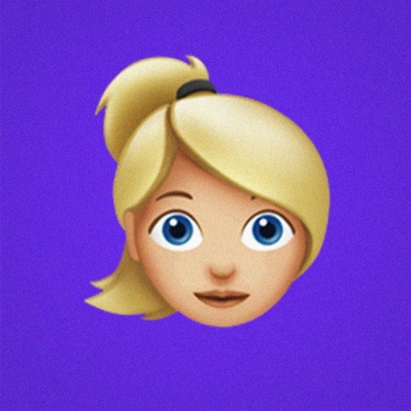 Эмодзи блондинка