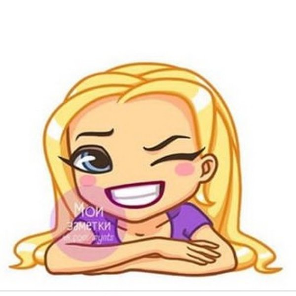 Стикеры ангел Мари