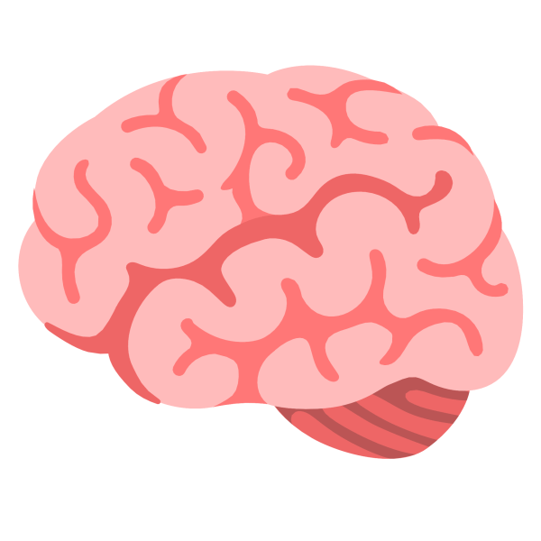 Взрыв мозга на белом фоне