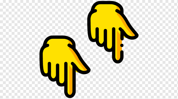 Указательный палец вниз